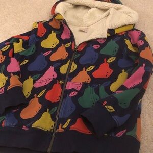 Hanna Andersson Cream Sherpa Lined Jacket